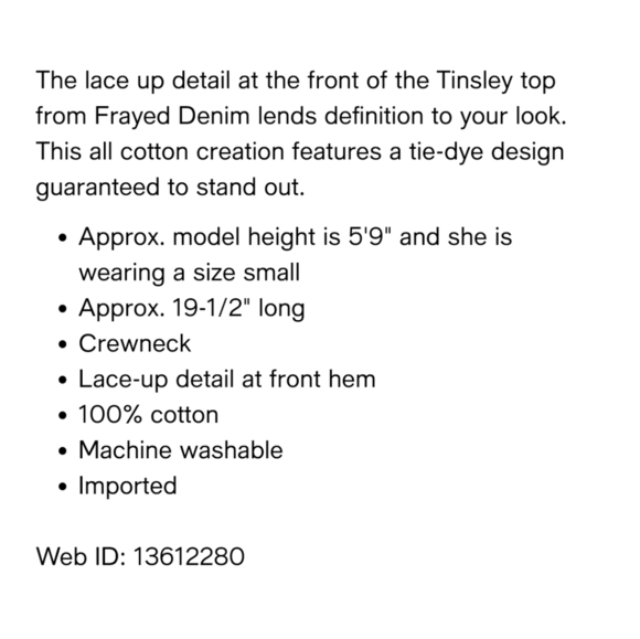 Frayed Denim Cotton Tinsley Corset Top - Picture 8 of 9